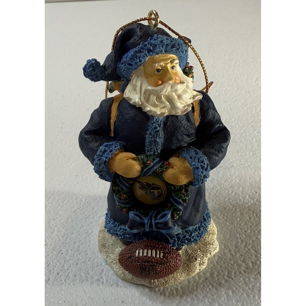 Tennessee Titans Santa Ornament First In a Limited Series NFL Memory Company MIB